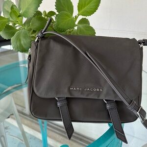 Marc Jacobs Gray Microfiber Crossbody